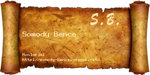 Somody Bence névjegykártya